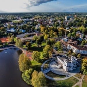 Hot air balloon ride over Druskininkai