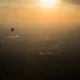 Sunset hot air balloon ride over Vilnius