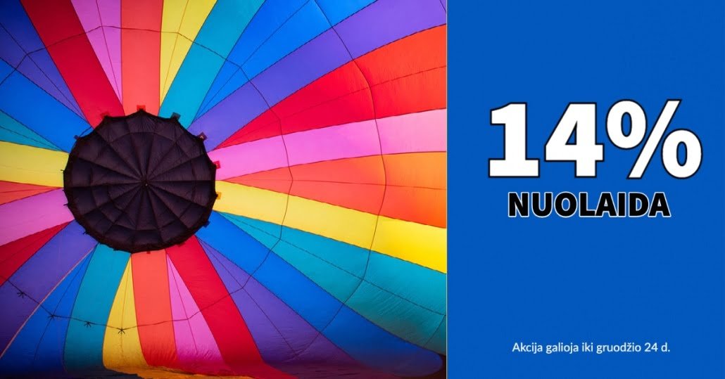 Kalėdinė akcija – padovanok skrydį oro balionu